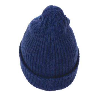 Haube-Bärenkopf-Ripp-blau-hinten-1