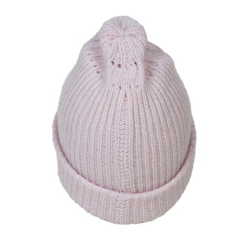 Haube-Bärenkopf-Ripp-rosa-hinten-1