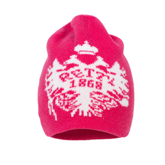 Haube-Bärenkopf-pink-weiß-vorne-1