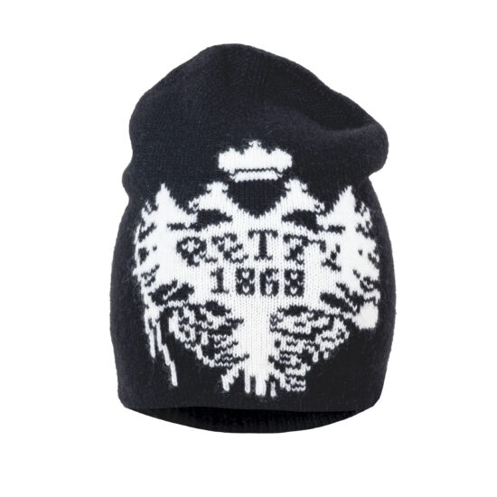 Haube-Bärenkopf-schwarz-weiß-vorne-1